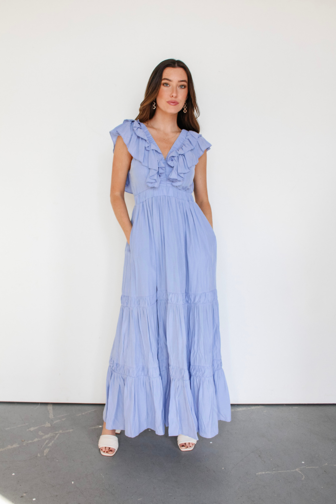 Adore Me Ruffle Maxi Dress