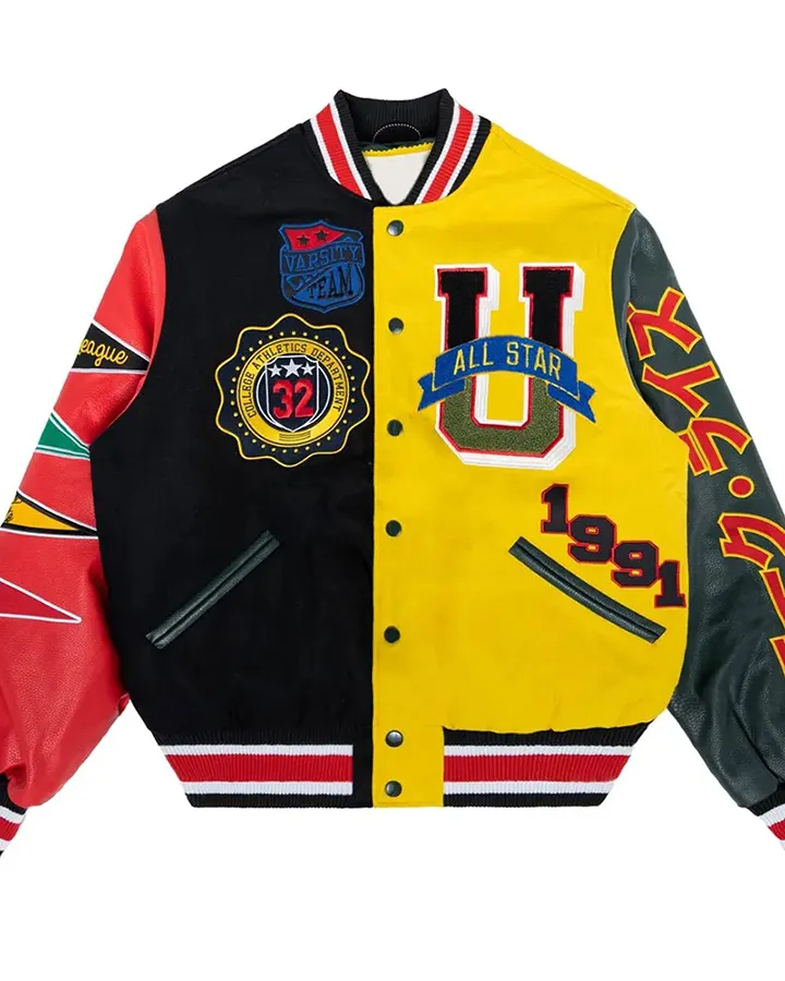 All Star Color Block Letterman Jacket - William Jacket