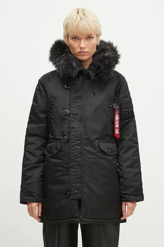 Alpha Industries jacket N-3B VF 59 Wmn women's black color 113007