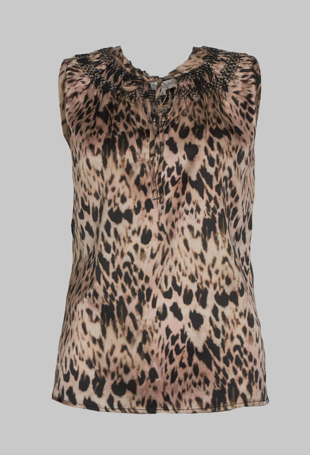 Animal Print Sleeveless Top