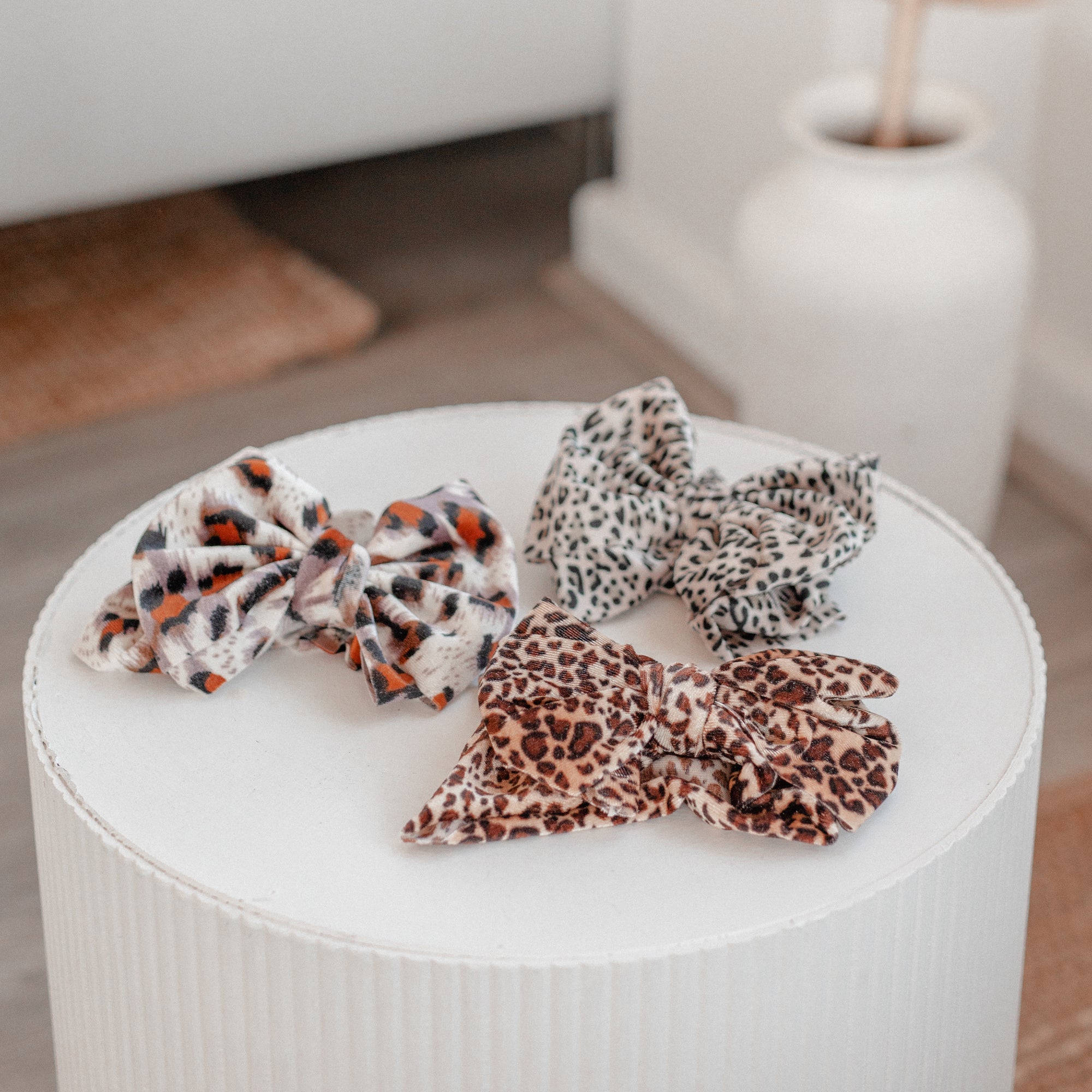 Animal Print Velvet Baby Headband — Design #2