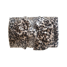 Animal Print Velvet Baby Headband — Design #2