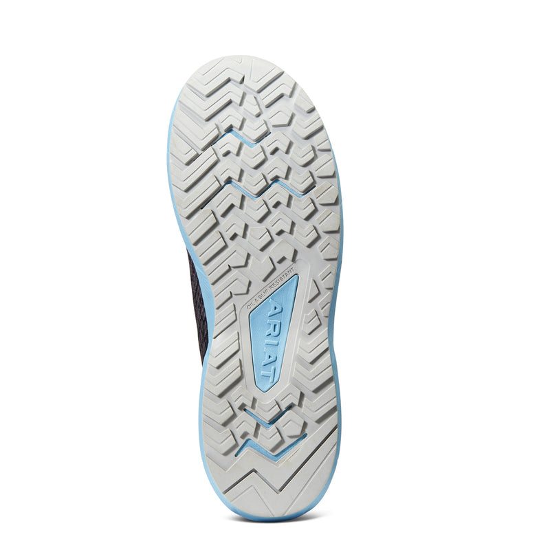 'Ariat' Women's Outpace  Shift EH Comp Toe - Grey Snake Print / Blue