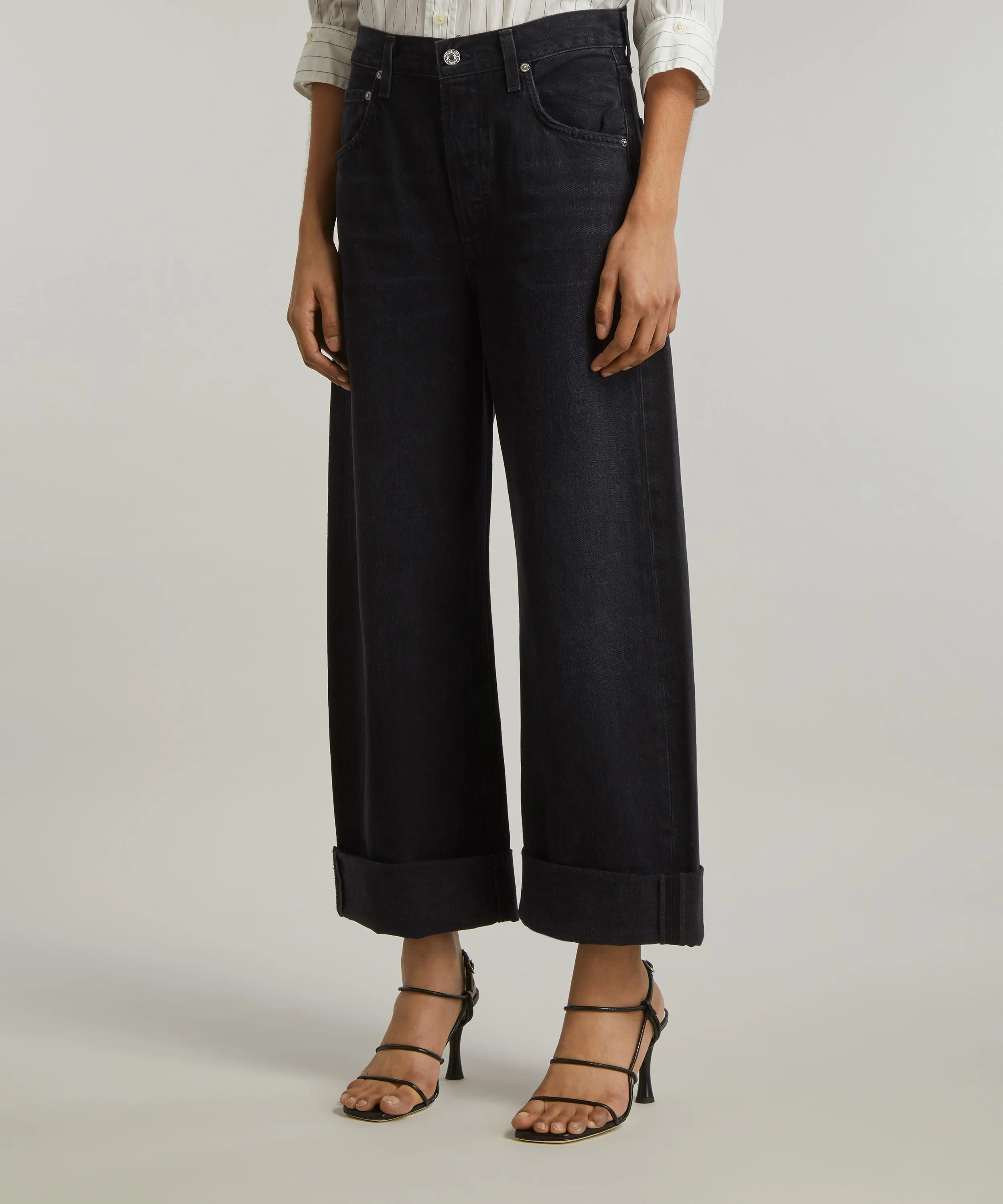 Ayla Baggy Cropped Cuff Jeans