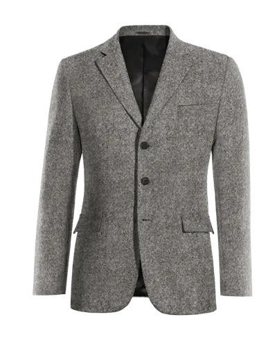  Blazer gris claro de donegal tweed edición limitada de 3 botones