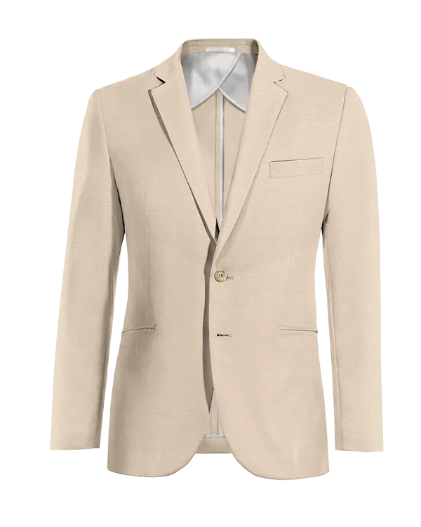  Blazer sin forro beige esencial