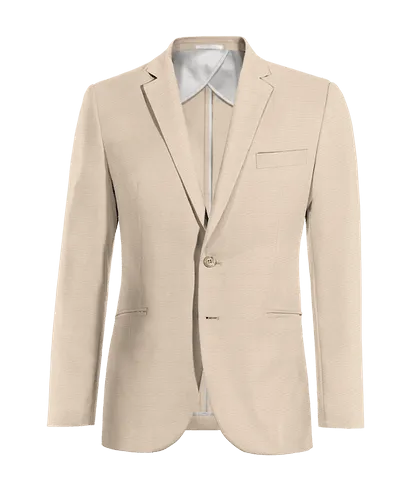  Blazer sin forro beige esencial