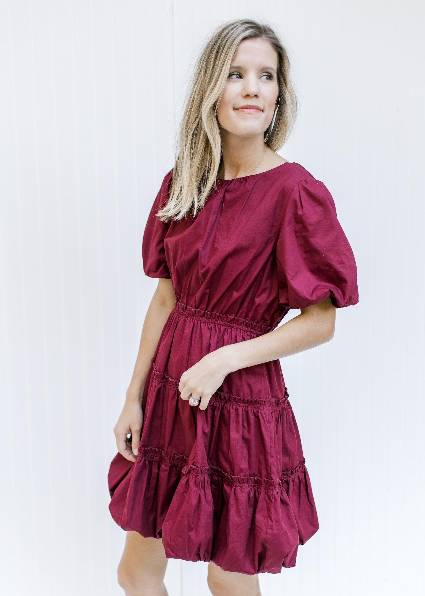 Burgundy Belle Dress