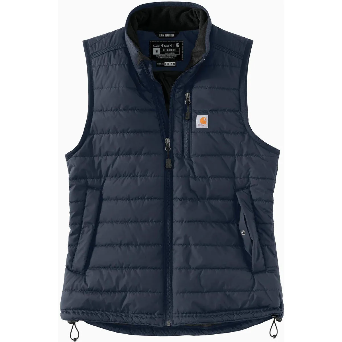 Carhartt Carhartt Rain Defender Women's Small Regular Navy Nylon Insulated Mock Neck Vest