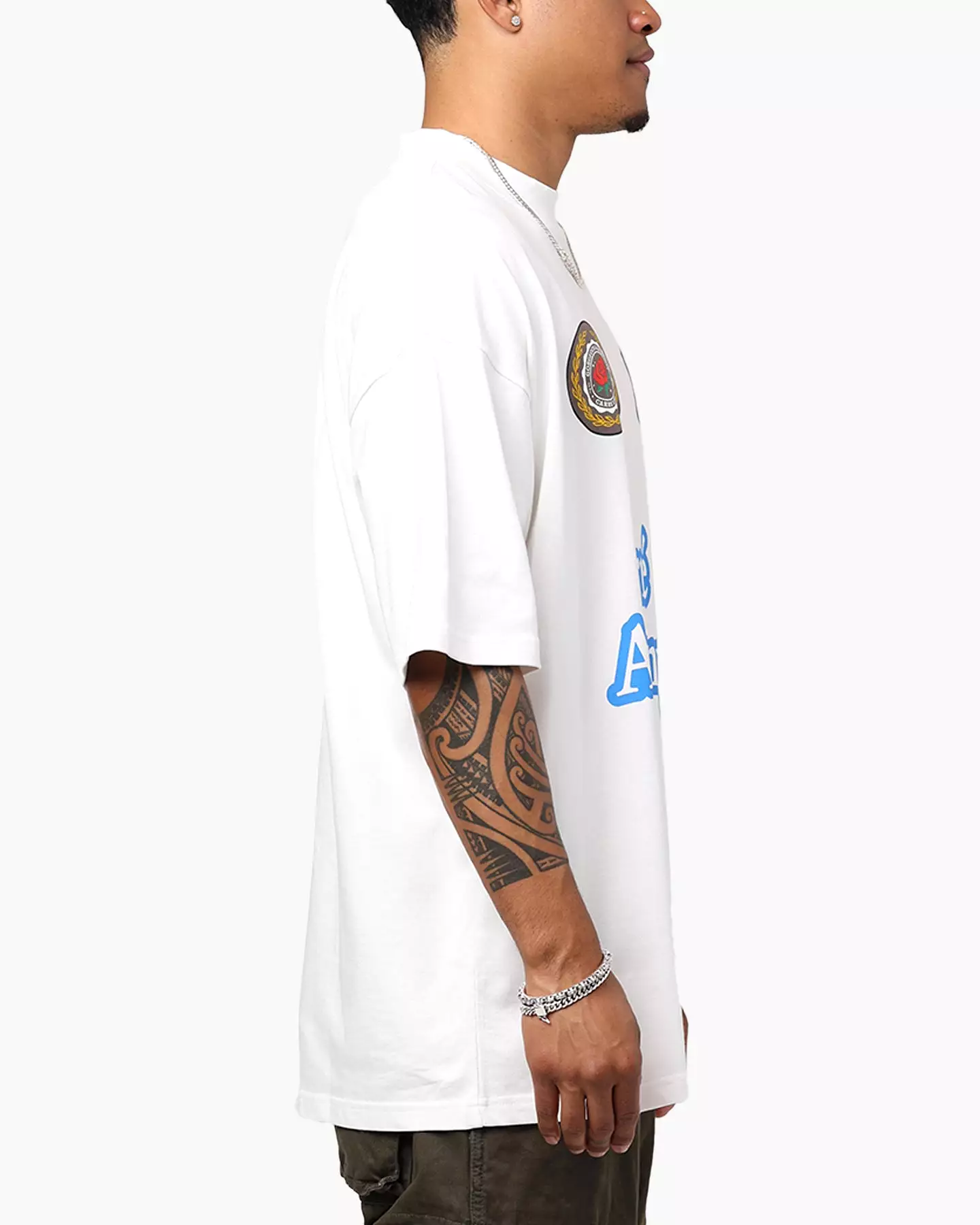 Carre Rosebowl Academy Mock T-Shirt Off White