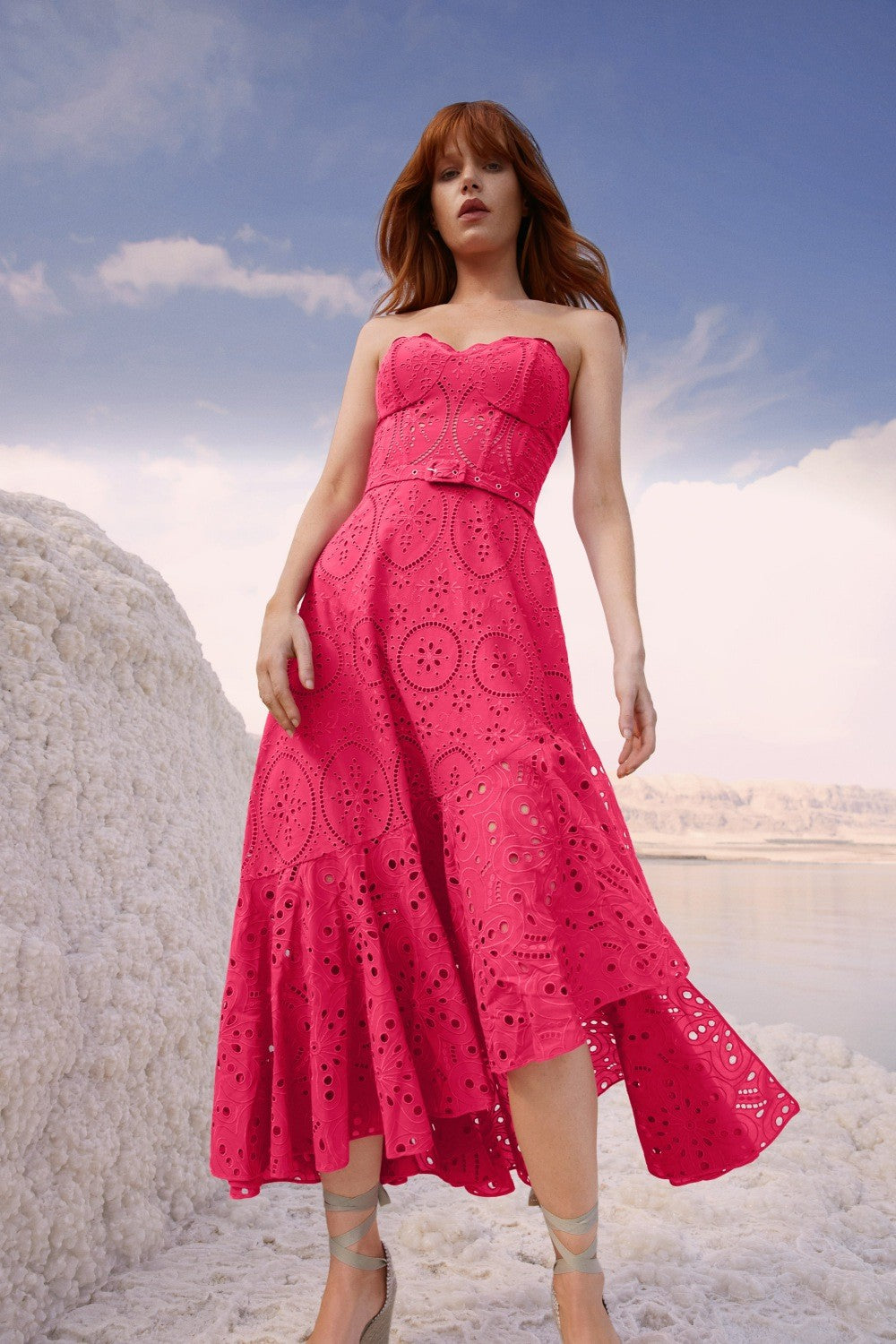 Charo Ruiz - Long Dress Aurora - Fuschia Fruition