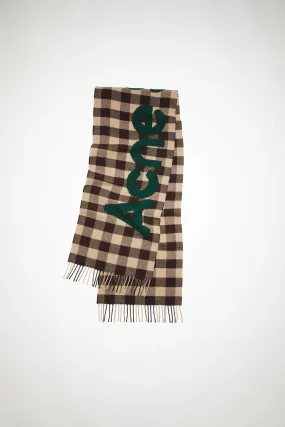 Check logo scarf