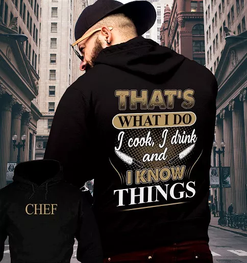 CHEF 3D ALL OVER PRINTED MEN AUTUMN HOODIE CUSTOM NAME - T-SHIRT DESIGN