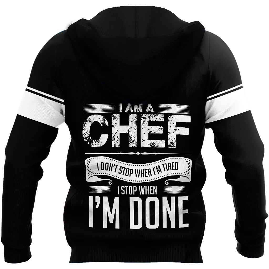 Chef 3D All Over Printed Men Autumn Hoodie Custom Name - T-SHIRT DESIGN