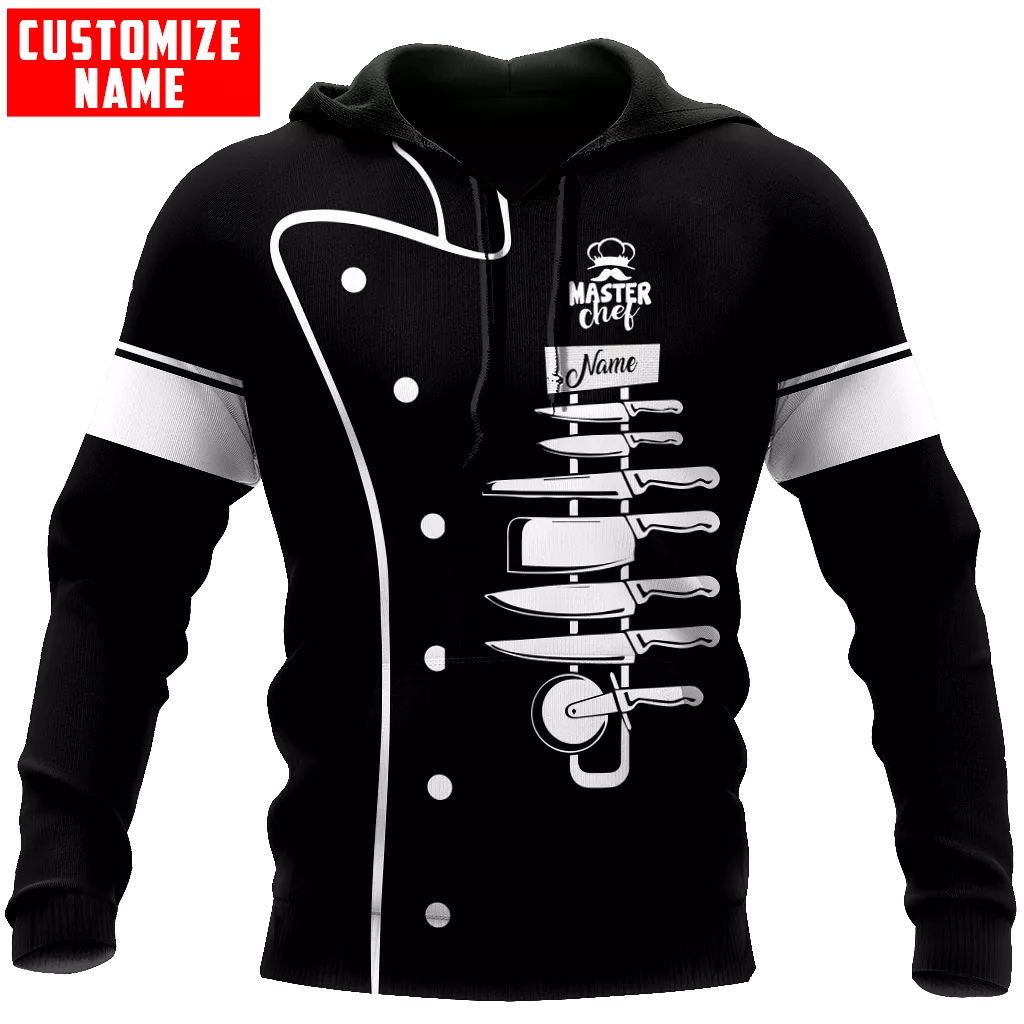 Chef 3D All Over Printed Men Autumn Hoodie Custom Name - T-SHIRT DESIGN