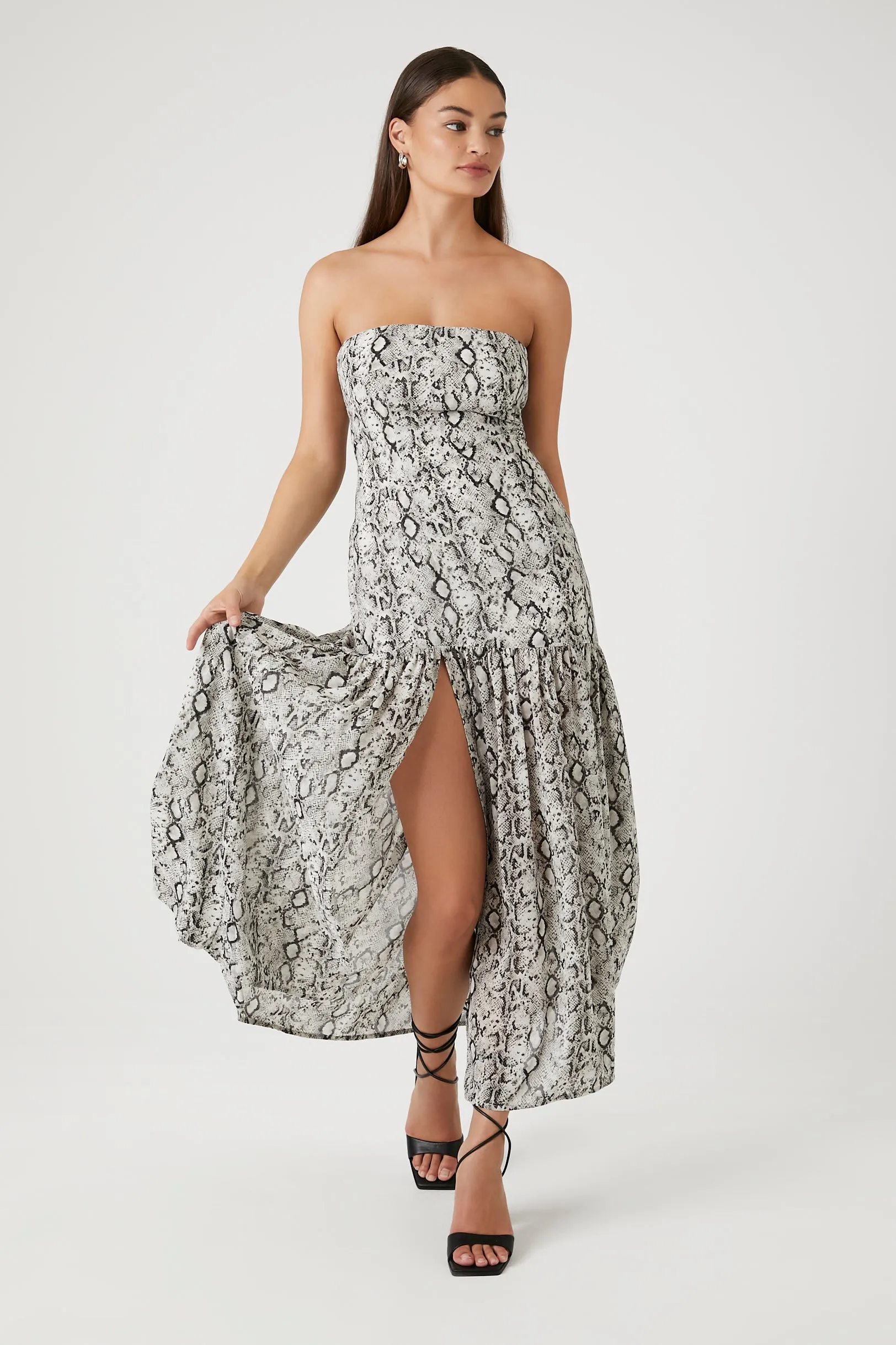 Chiffon Snakeskin Mermaid Dress