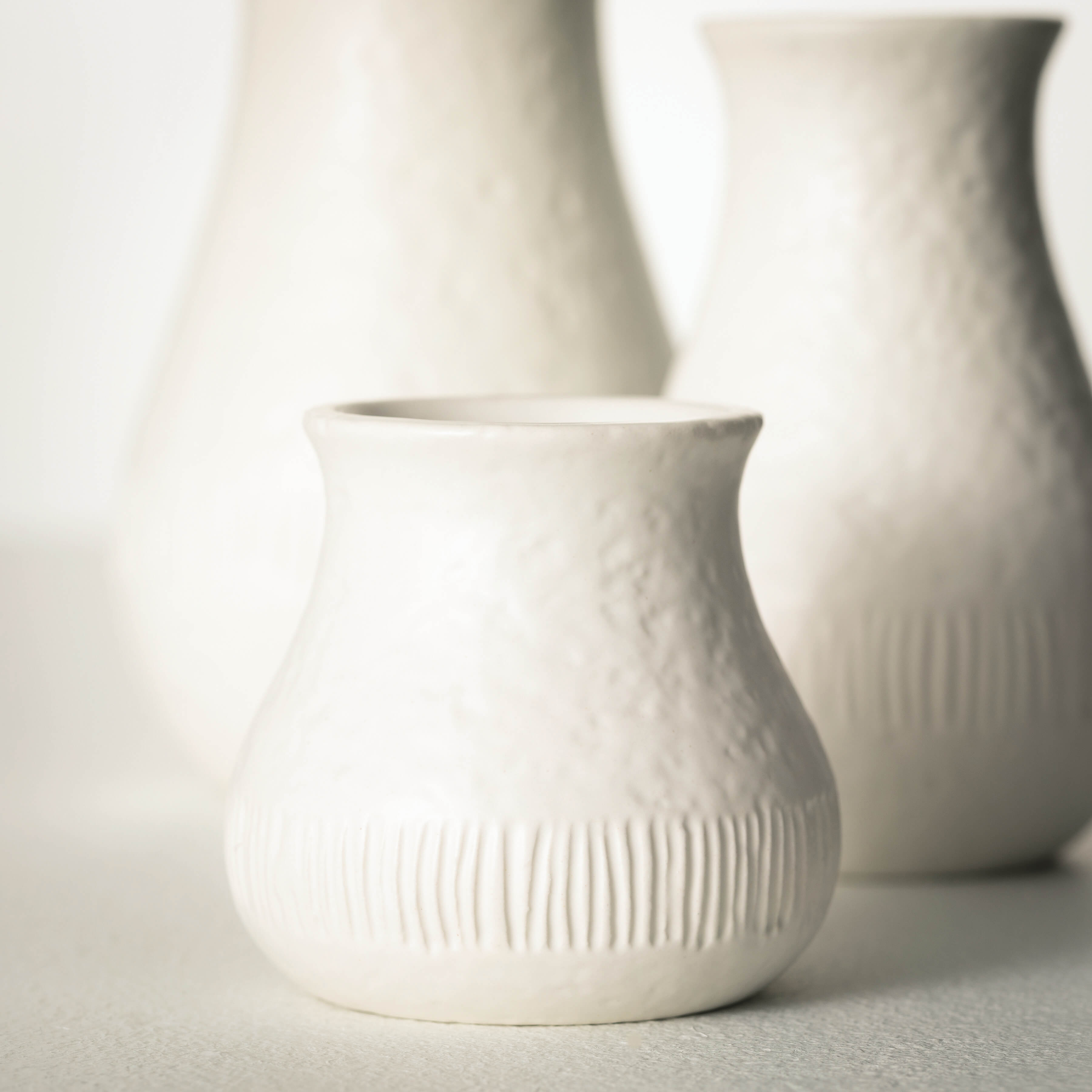 Chiffon Stone Vase Set Of 3