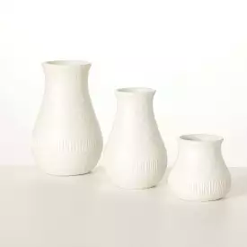 Chiffon Stone Vase Set Of 3