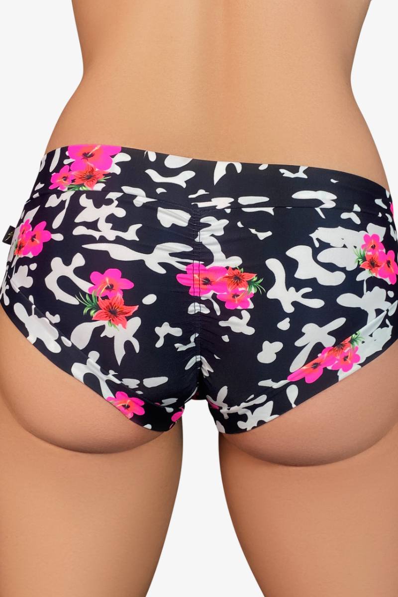 Cleo the Hurricane Essential Hot Pants - Pink Hibiscus