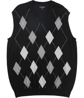 Club Room Mens Merino Wool Argyle Sweater Vest