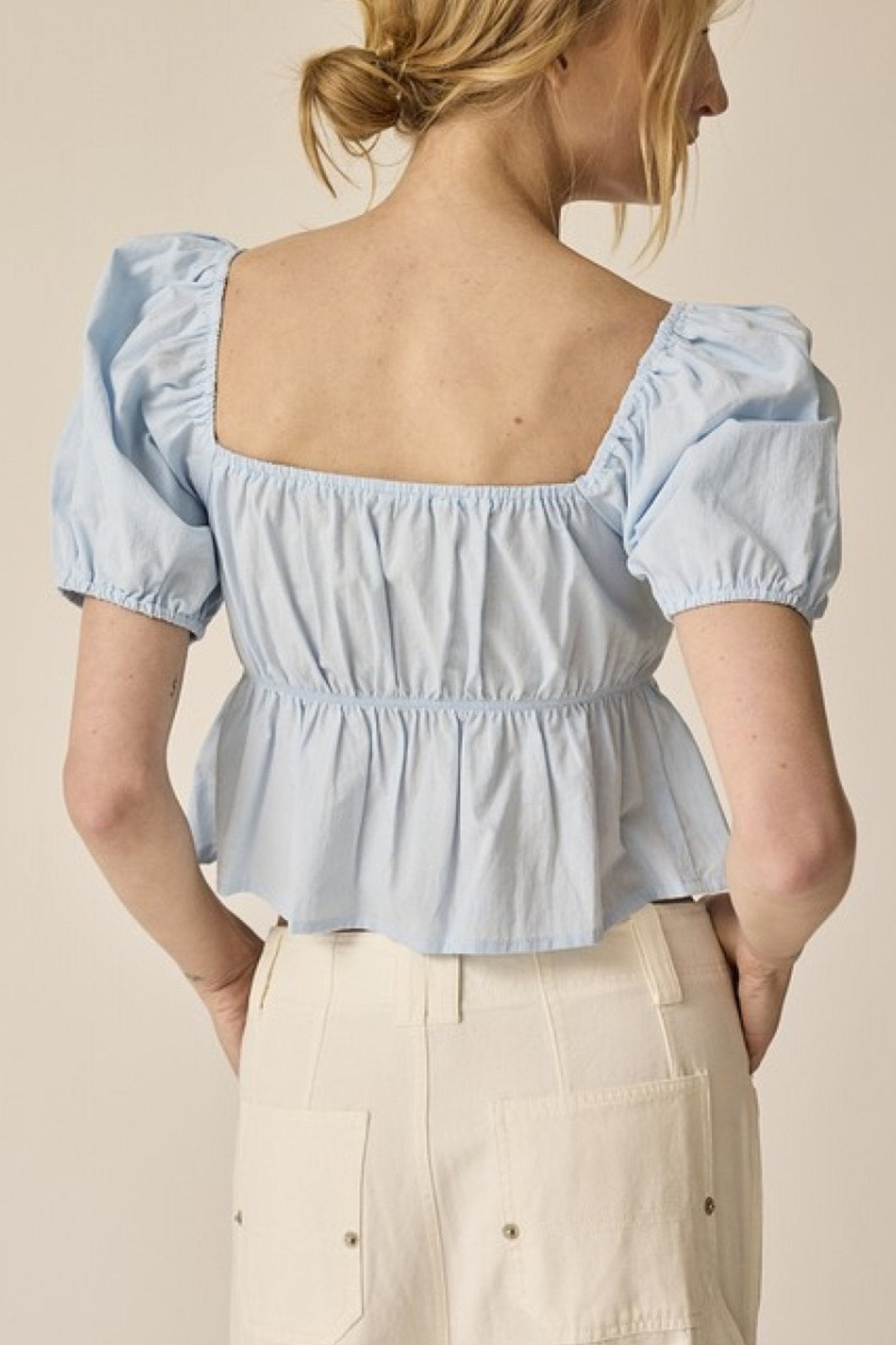 Conceited Thoughts Puff Sleeve Blouse