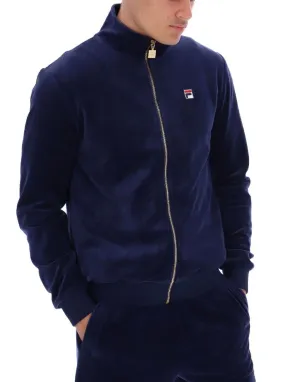 Fila Marc Velour Track Jacket Navy