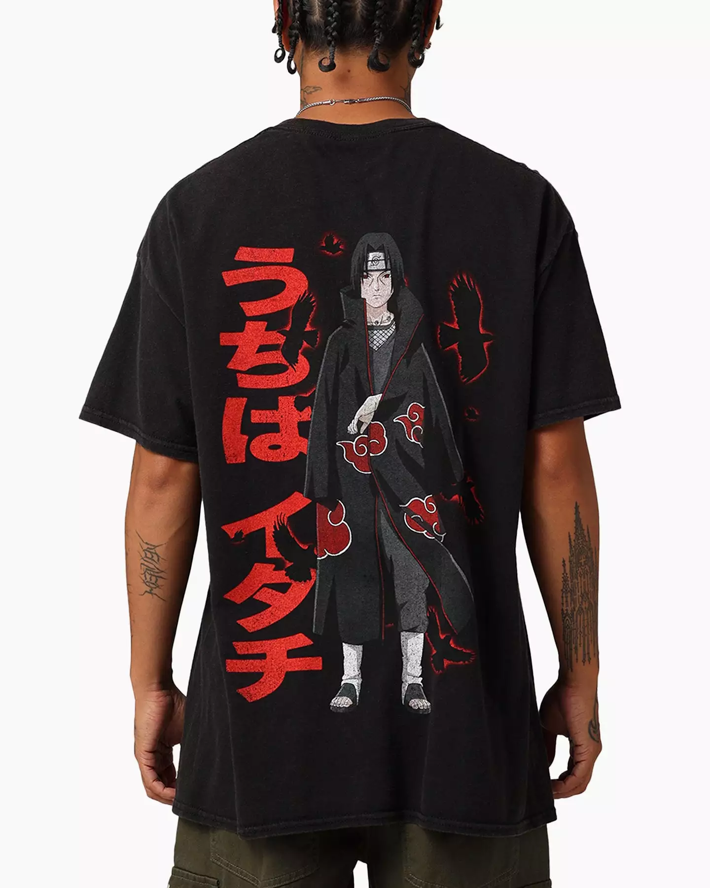 Goat Crew X Naruto Itachi Vintage T-Shirt Black Wash