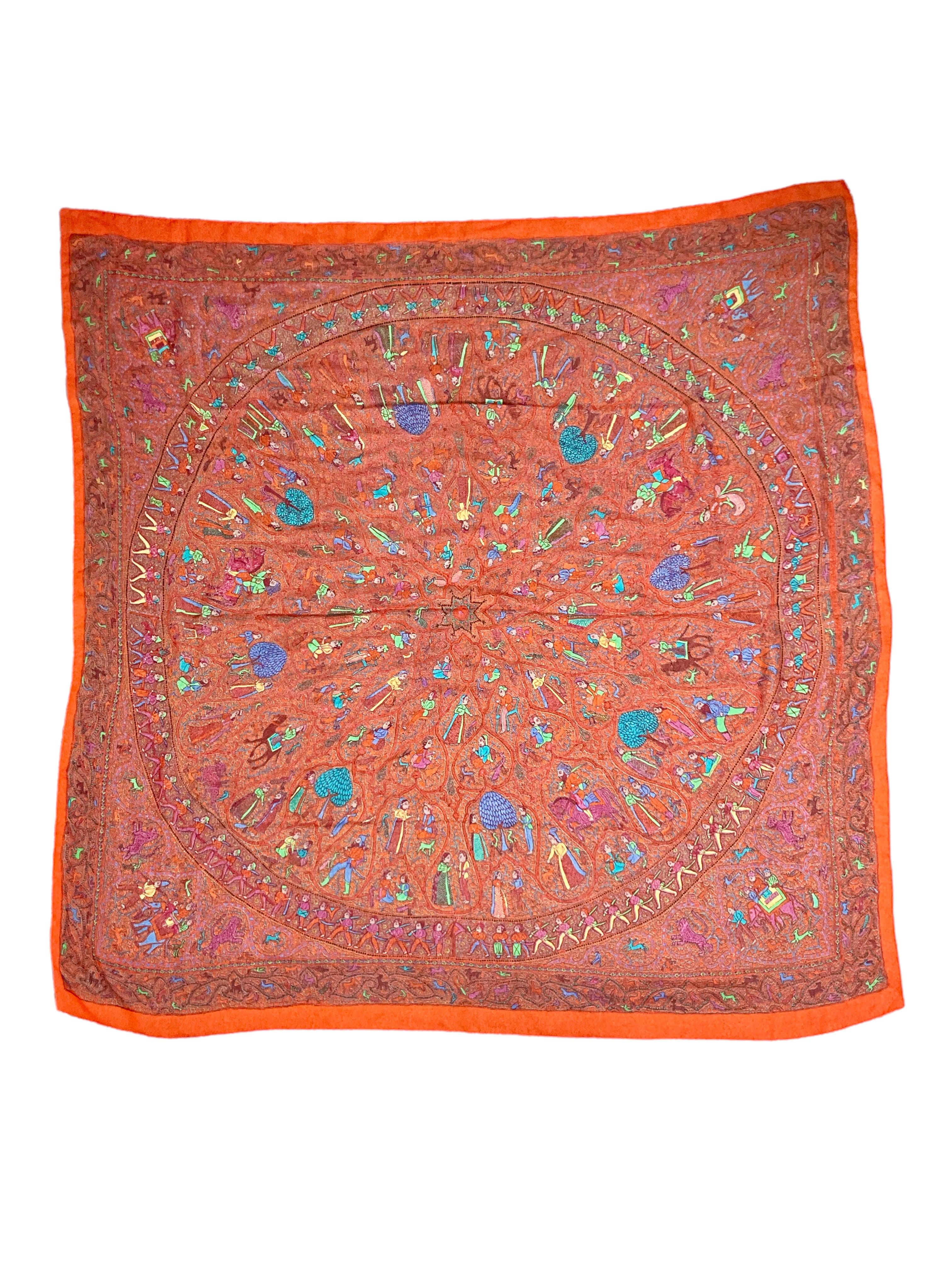 Hermes Institute Of Indology Silk Chiffon Scarf