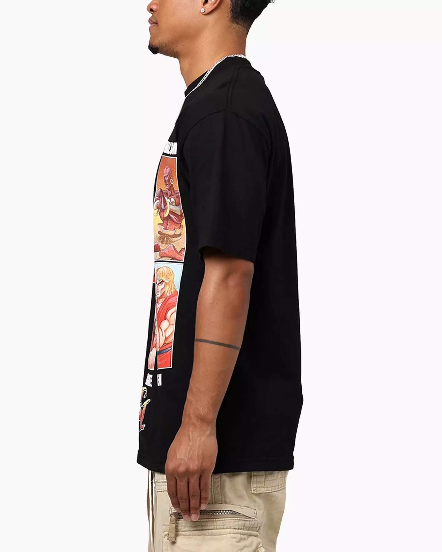 Hypland X Street Fighter Grid T-Shirt Black