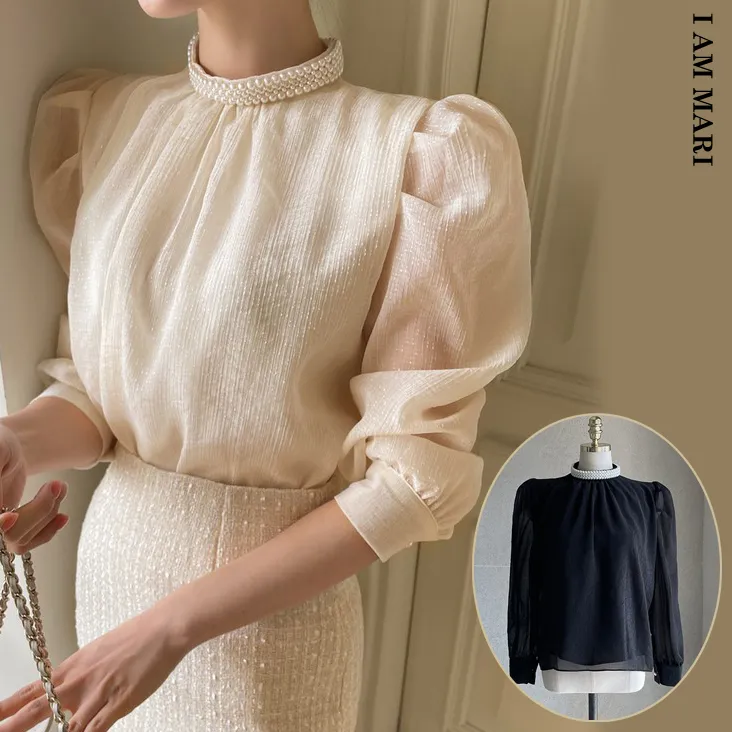 I AM MARI  |Chiffon Party Style Lace Office Style Elegant Style