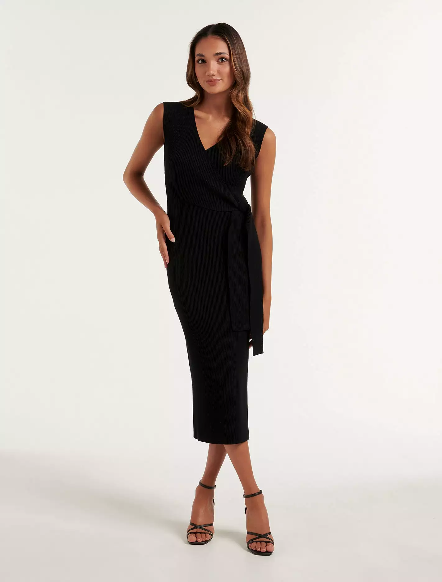 Jacinta Petite Half Wrap Midi Dress