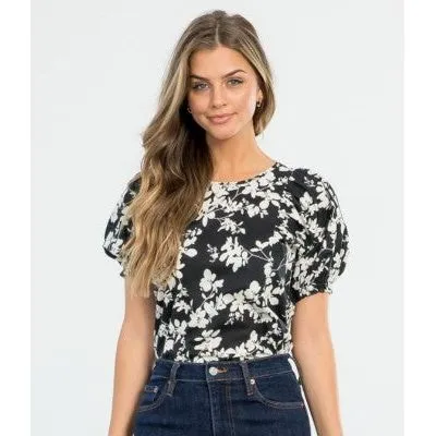 Kara Floral Print THML Top