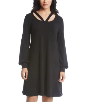 Karen Kane Womens Cut-Out Sweater Dress