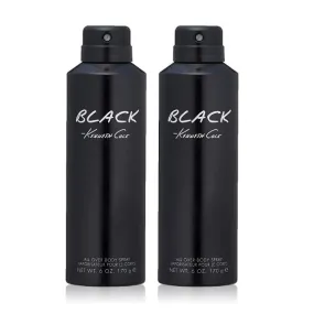 Kenneth Cole Black Body Spray 6 oz 2-PACK