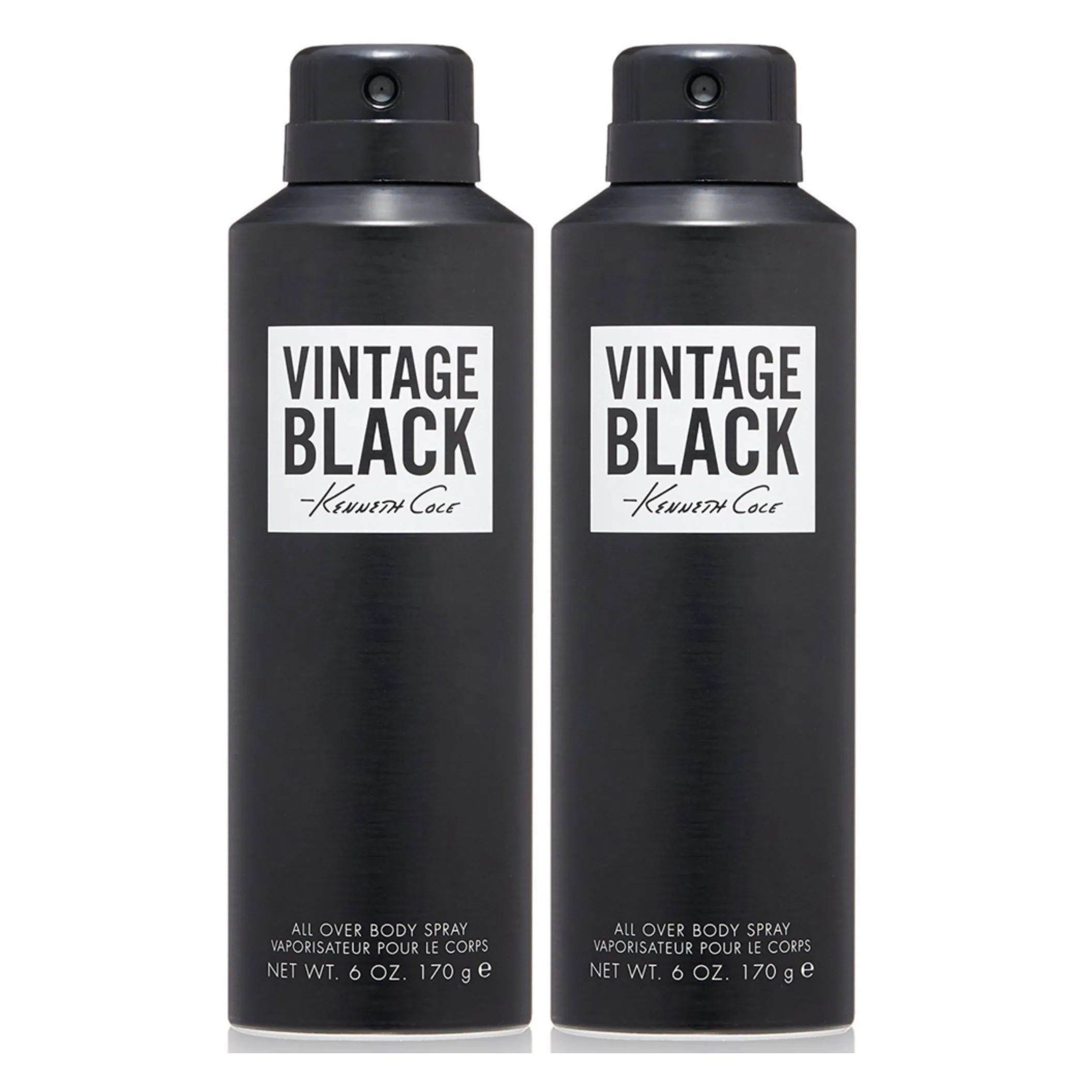 Kenneth Cole Vintage Black Body Spray 6 oz 2-PACK