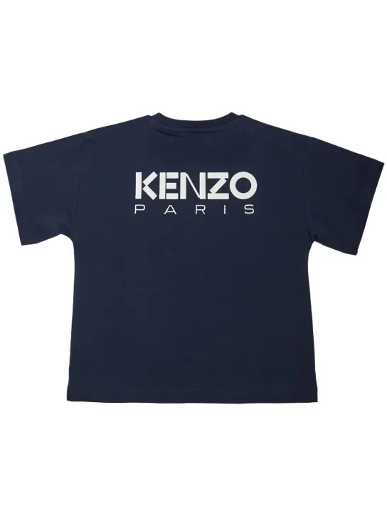 Kenzo Kids   Printed cotton jersey t-shirt 