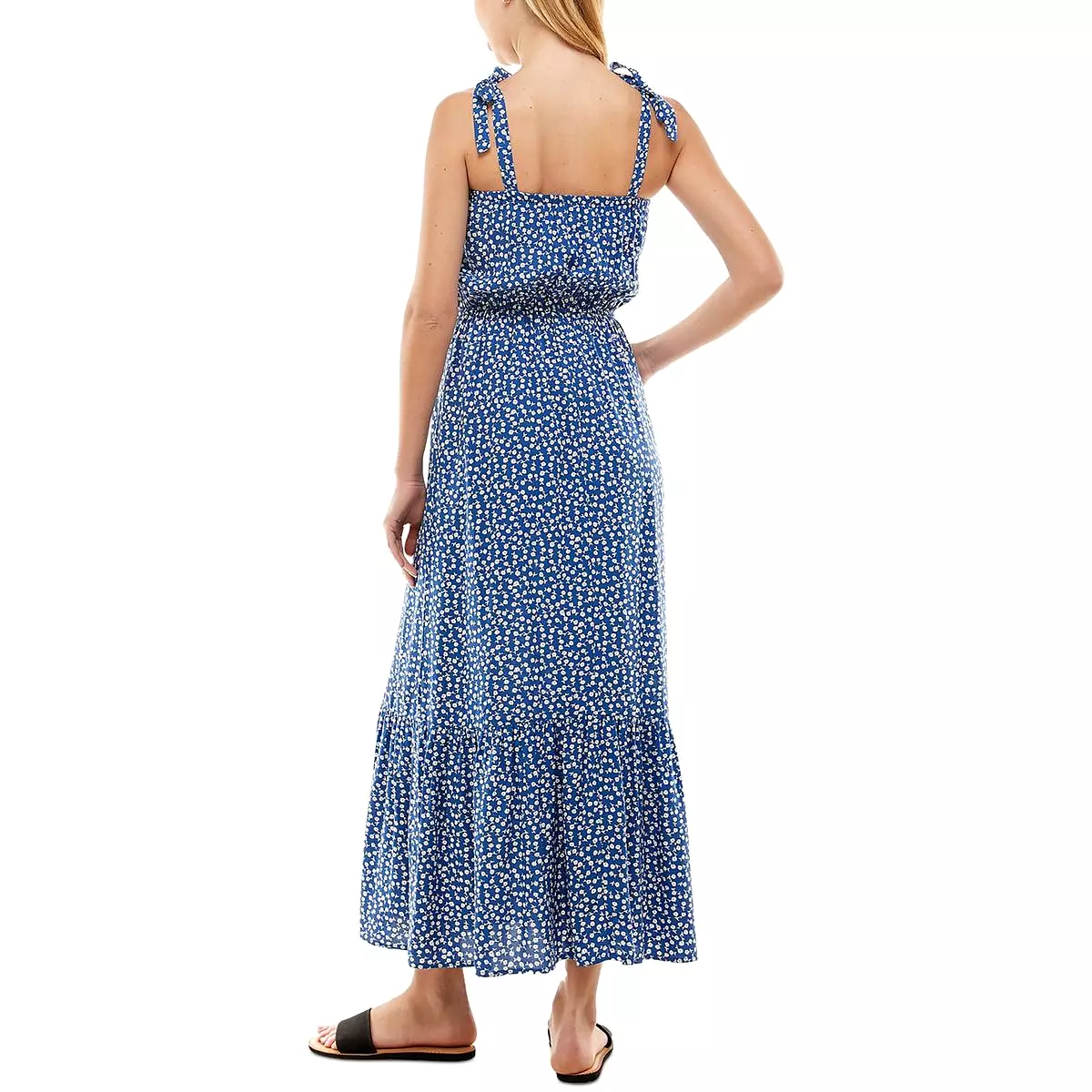 Kingston Grey Womens Juniors Floral Print Long Maxi Dress