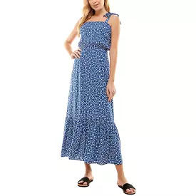 Kingston Grey Womens Juniors Floral Print Long Maxi Dress