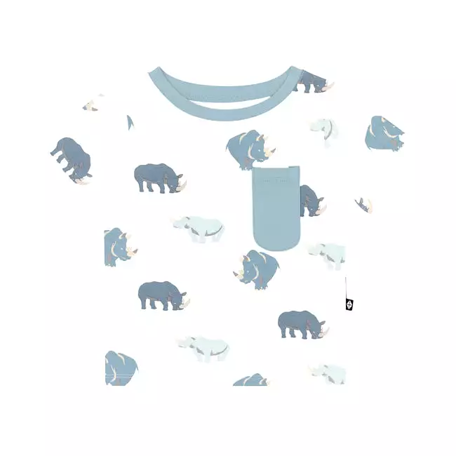 Kyte Baby Printed Toddler Crew Neck Tee in Rhino