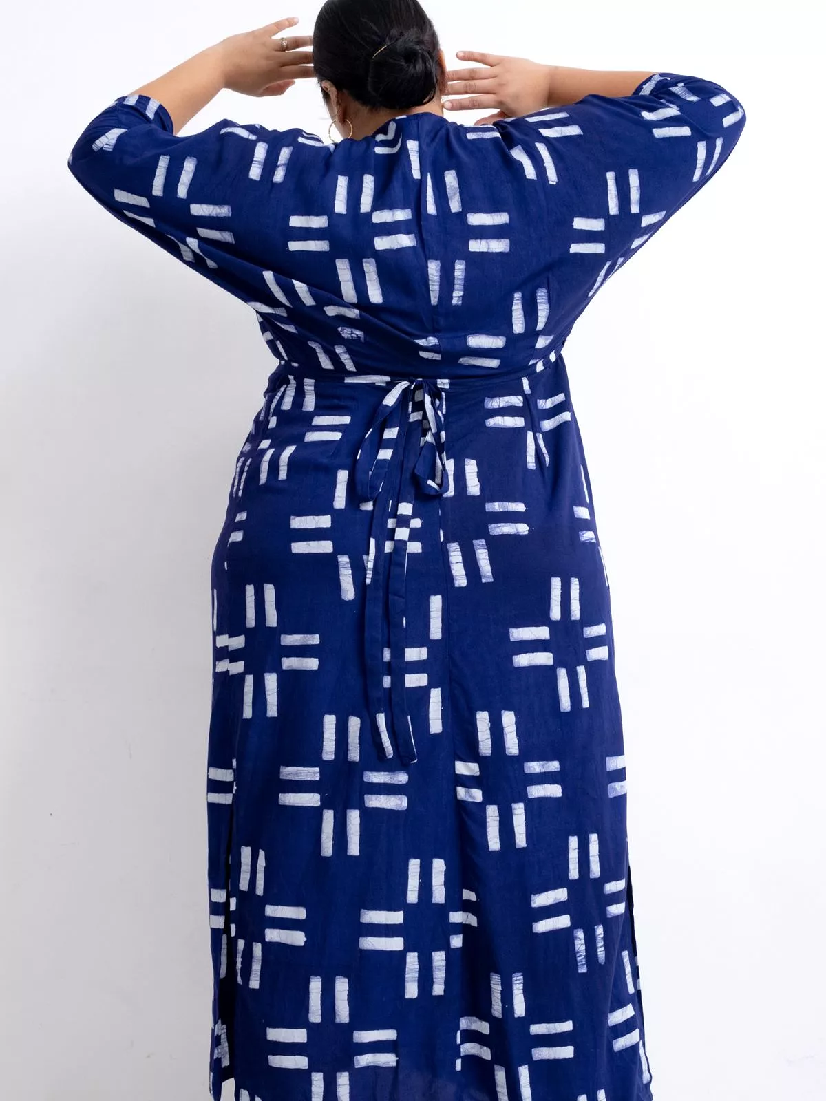 Letsa Wrap Dress in Middle Path