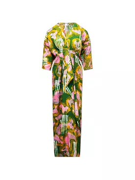 Letsa Wrap Dress in Waters