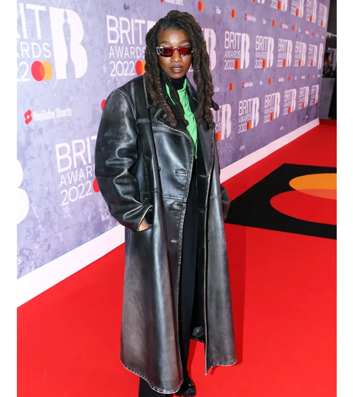 Little Simz Brit Awards 2022 Leather Coat