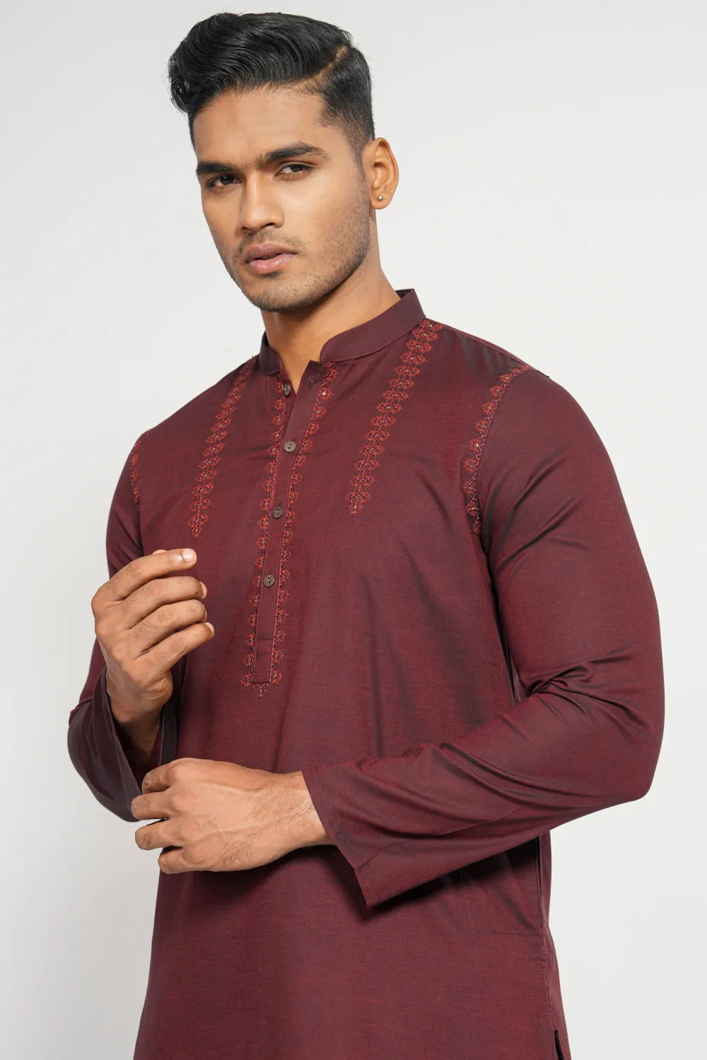 Men's Digital Printed Cotton Panjabi