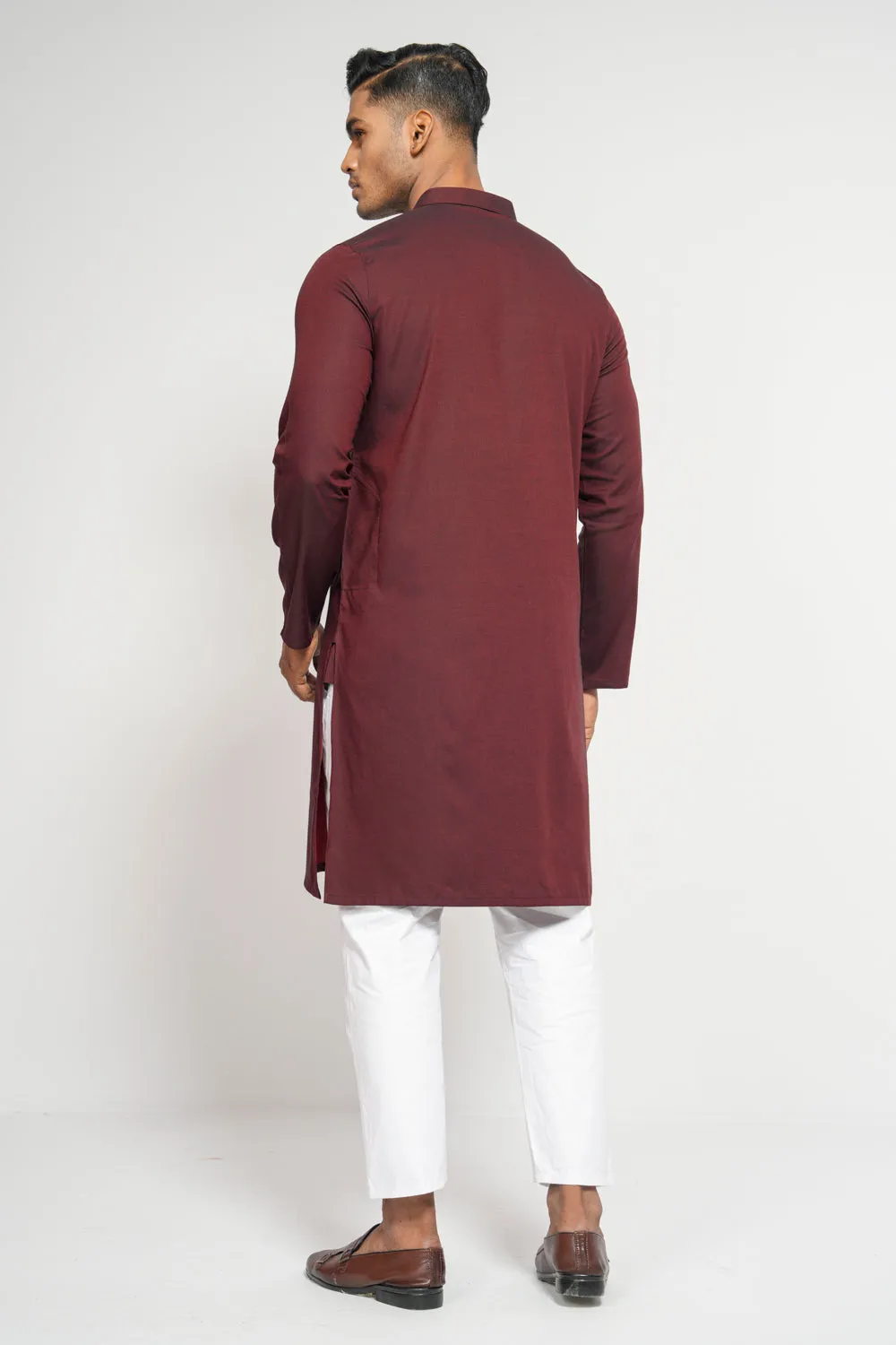 Men's Digital Printed Cotton Panjabi