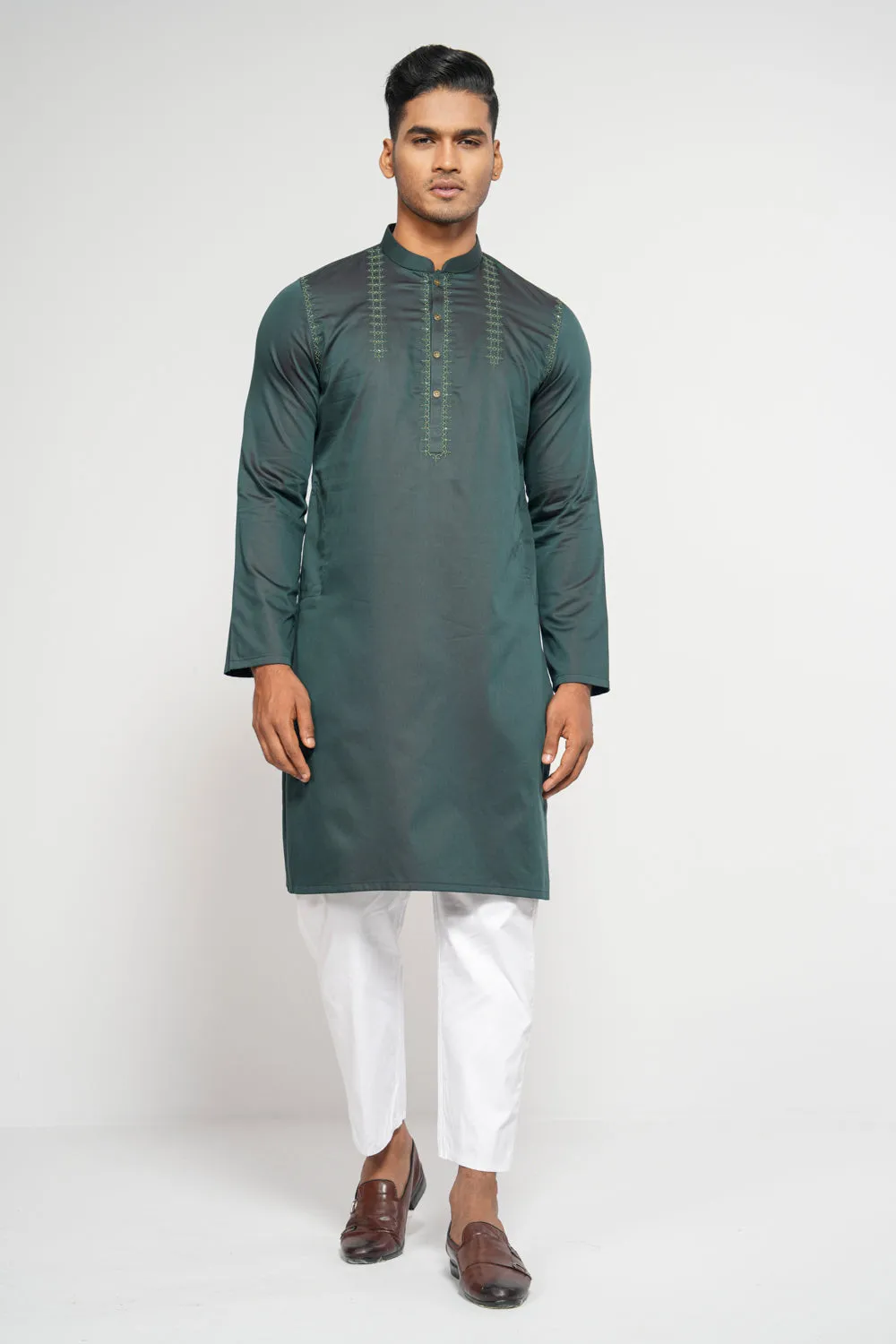 Men's Digital Printed Cotton Panjabi