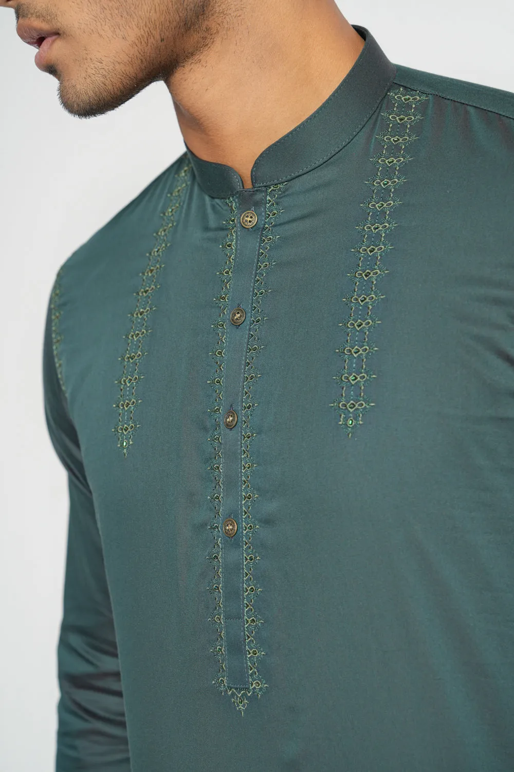 Men's Digital Printed Cotton Panjabi