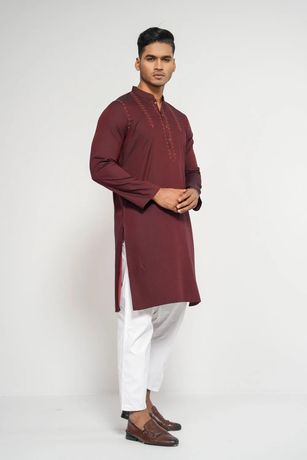 Men's Digital Printed Cotton Panjabi