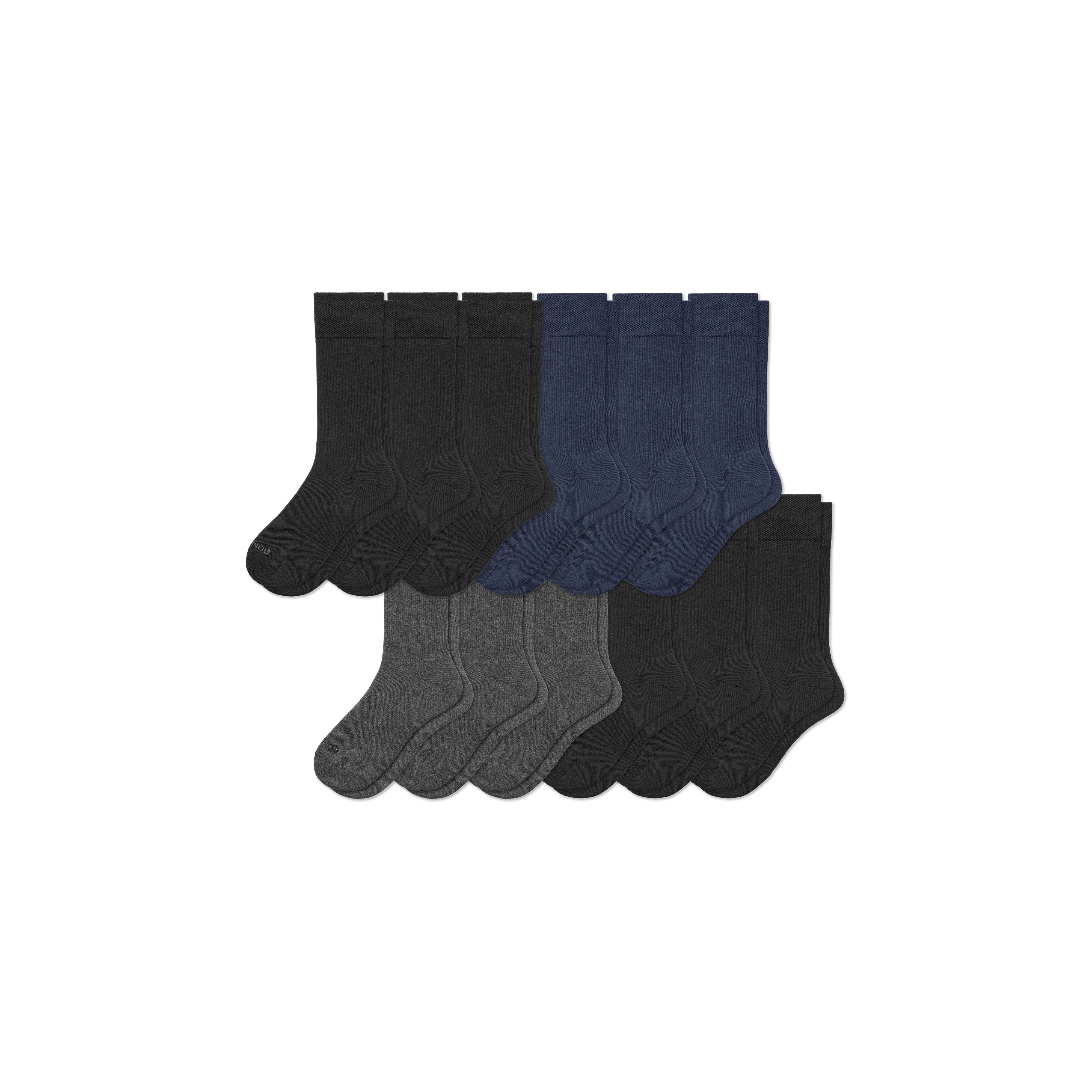 Men's Dress Calf Sock 12-Pack