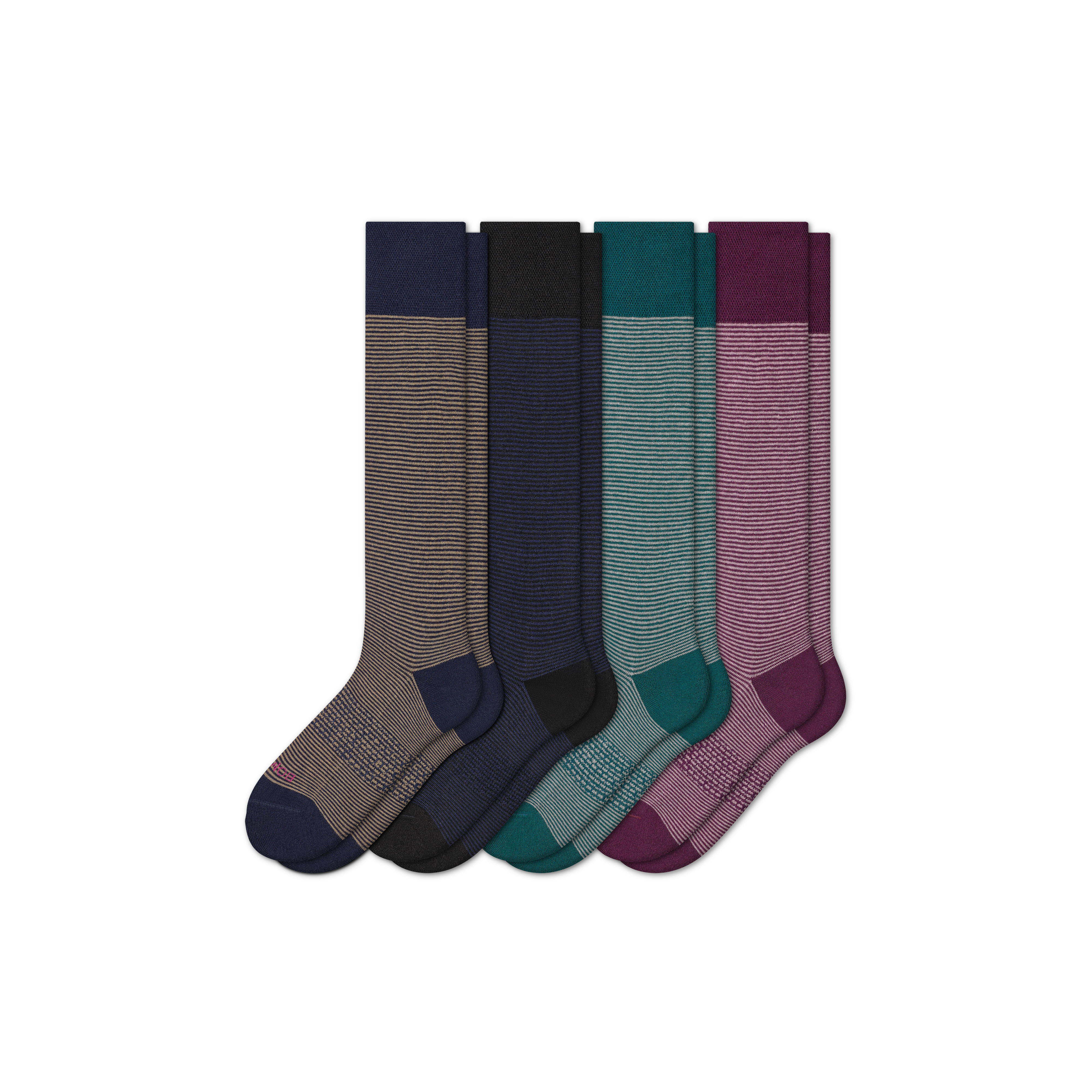 Men's Dress Over the Calf Sock 4-Pack