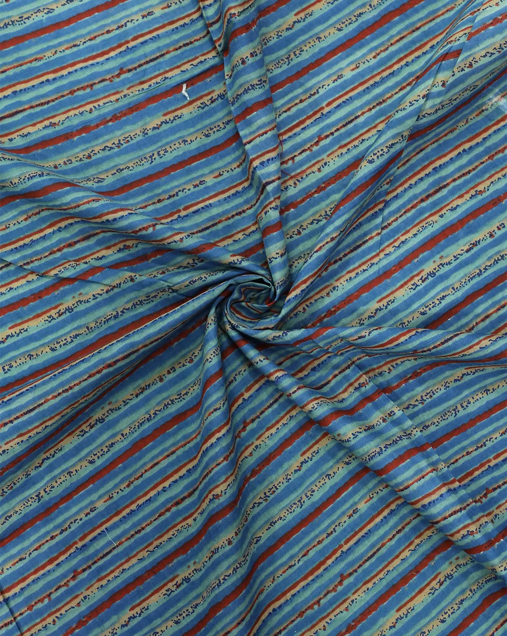 MULTICOLOR STRIPES DESIGN COTTON PRINTED FABRIC